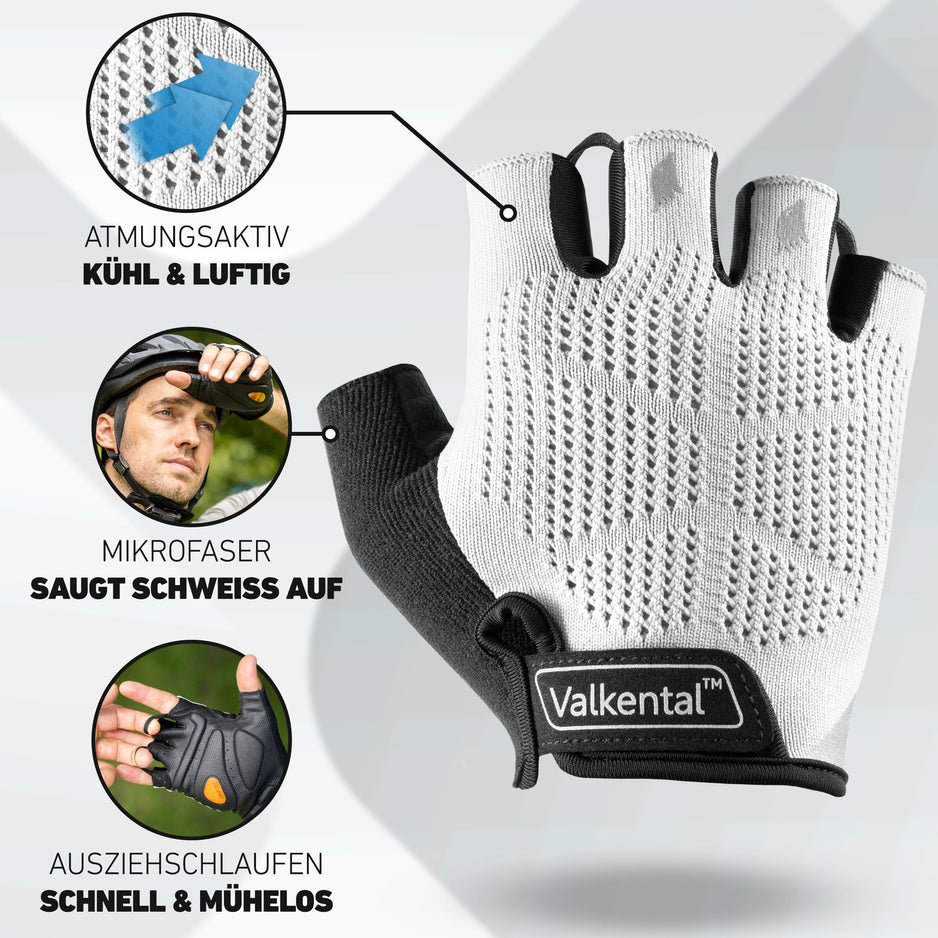 Fahrradhandschuhe gepolstert für mehr Komfort | Valkental – VALKENTAL.com