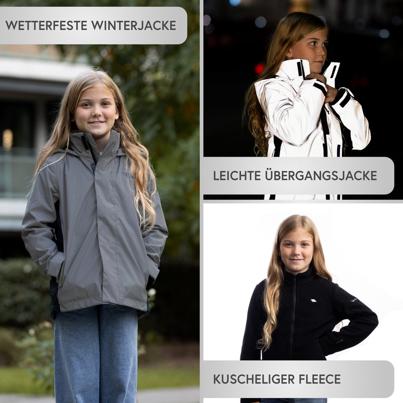 3in1 Smart Jacket - Reflektierende Jacke mit Fleece Zipp-In für Jungen &  Mädchen – VALKENTAL.com