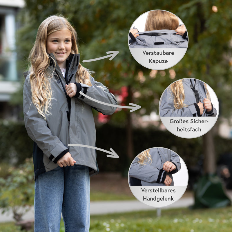 3in1 Smart Jacket - Reflektierende Jacke mit Fleece Zipp-In für Jungen &  Mädchen – VALKENTAL.com