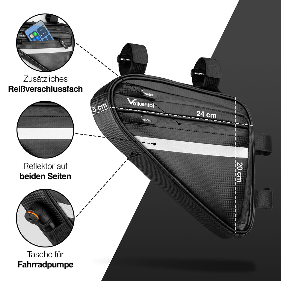 fahrradtasche scheuert am rahmen Rahmentasche Fahrrad – Griffbereit am Rahmen | Valkental – VALKENTAL.com